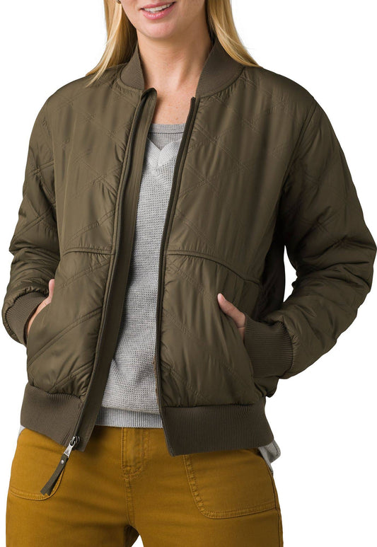 Prana Esla Bomber Jacket - Women s Slate Green Xl