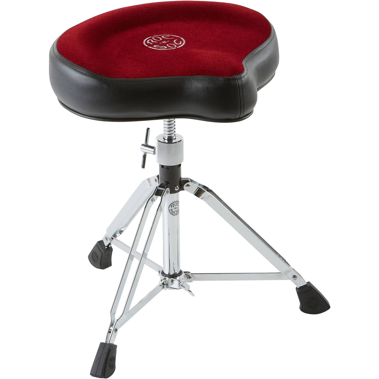 Roc N Soc Manual Spindle Drum Throne Red