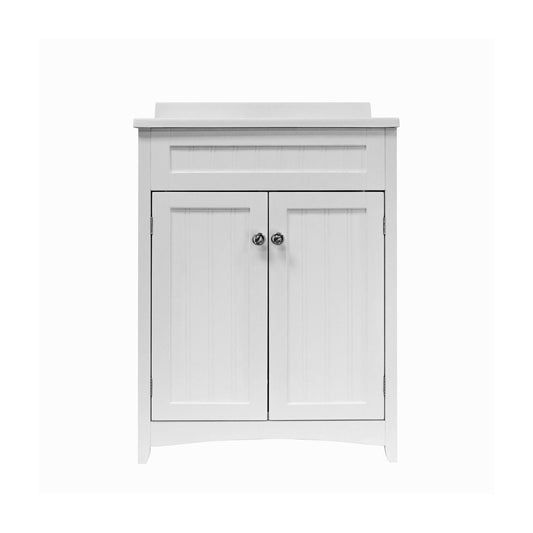 Os Home And Office Furniture Bathroom Vanity Cabinet With Resin Basin, White