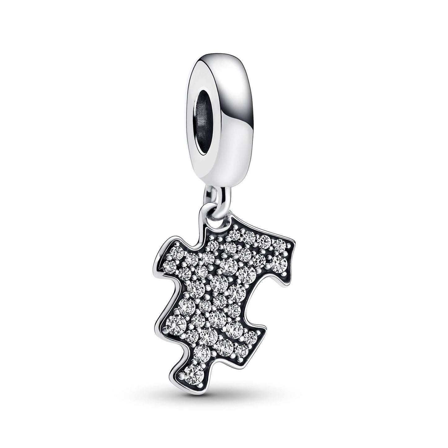 Pandora : Sparkling Puzzle Piece Dangle Charm