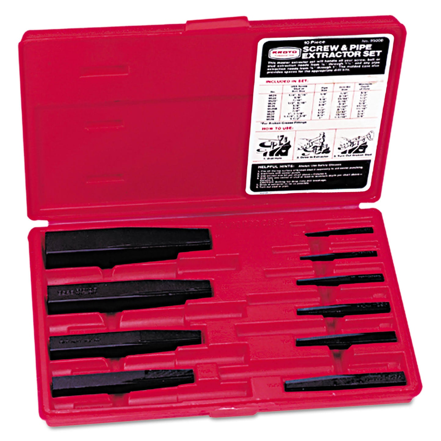 Proto 10 Piece Screw Extractor Set