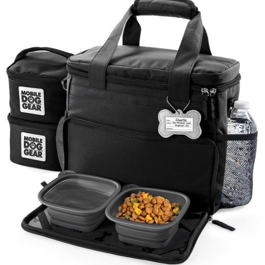 Overland Dog Gear Week Away Bag For Small Dogs - Black