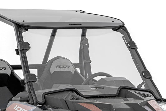 Rough Country 98192010 Polaris Scratch Resistant Full Windshield (20-21 Rzr 1000xp)