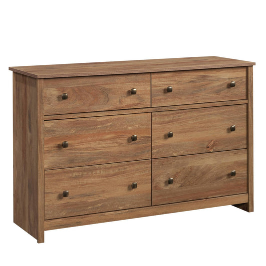 Sauder River Ranch 6-Drawer Bedroom Dresser - Sindoori Mango