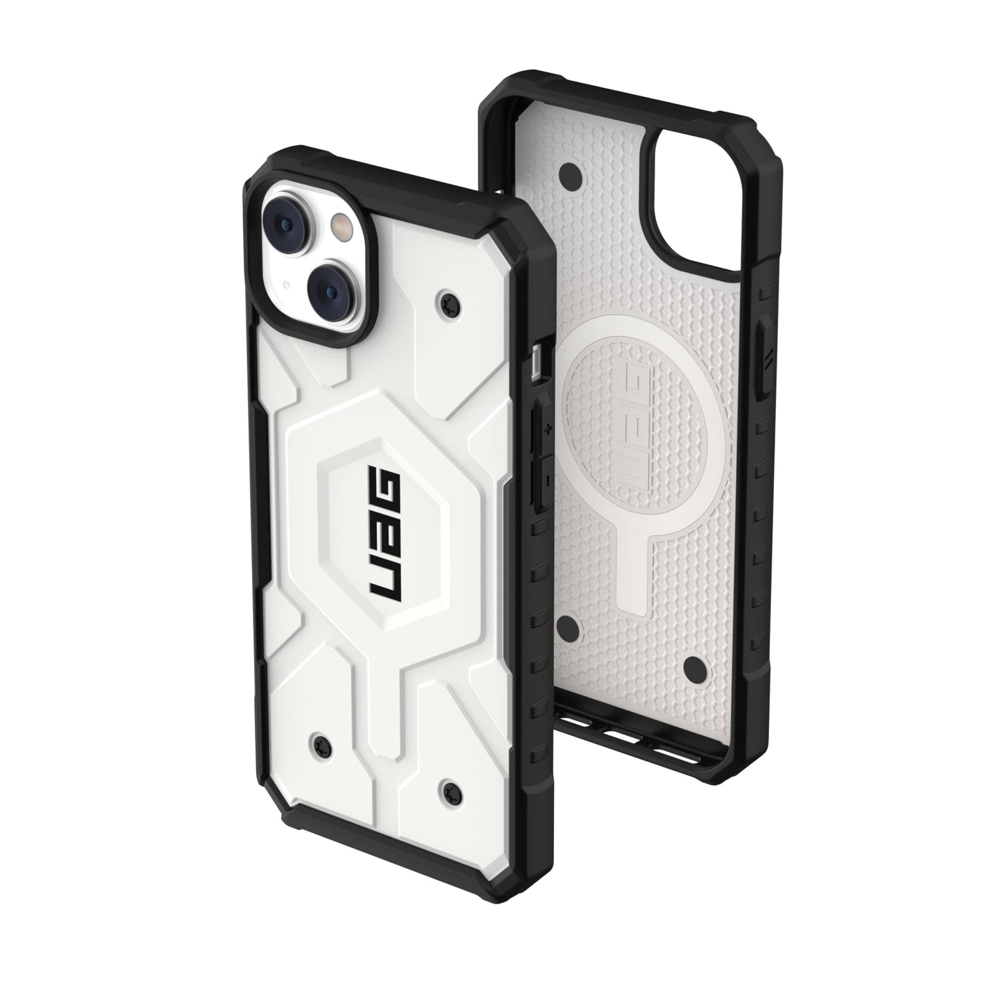 Uag Designed For Iphone 14 Plus Case White 6.7 Pathfinder Built-In Magnet Compatible With Magsafe Charging Slim Lightweight Shockproof Dropproof