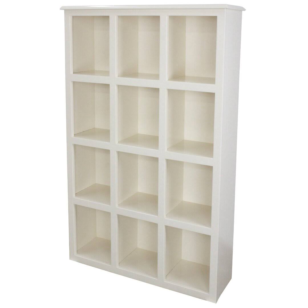 Sherita Solid Wood Cube Bookcase Red Barrel Studio Color: Havana Gold, Size: (4 Shelves) 56 H X 36 W X 10 D