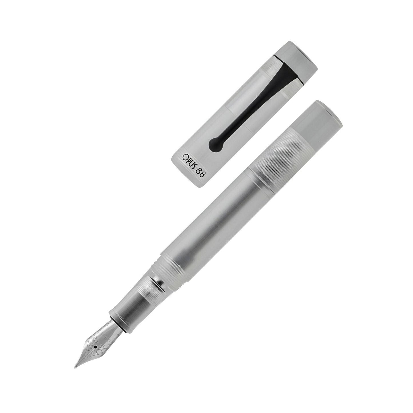 Opus 88 Demonstrator Fountain Pen - Grey - 1.5mm Stub