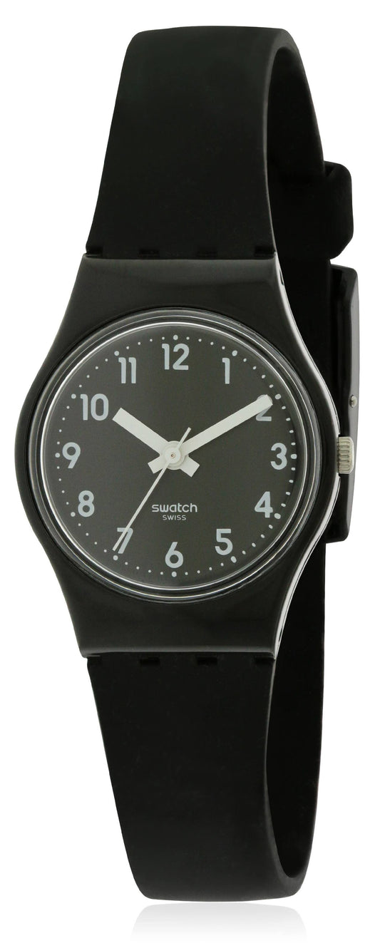 Swatch Lady Black Single Rubber Watch Lb170e