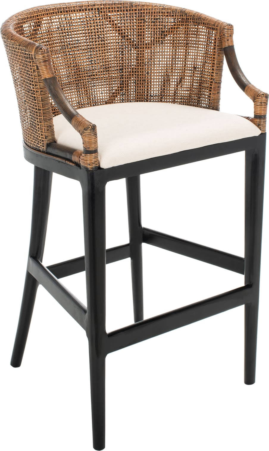 Safavieh Brando Bar Stool - Brown / Black