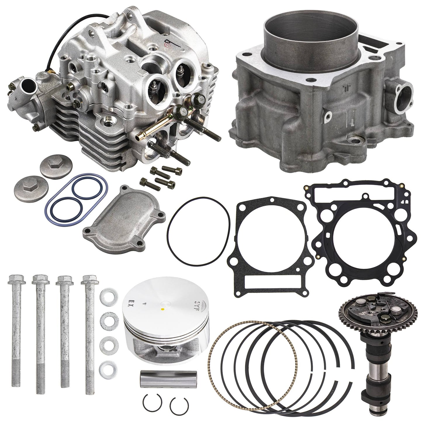 Niche 660cc Big Bore 9.1:1 Compression Cylinder Kit For Yamaha Grizzly 660