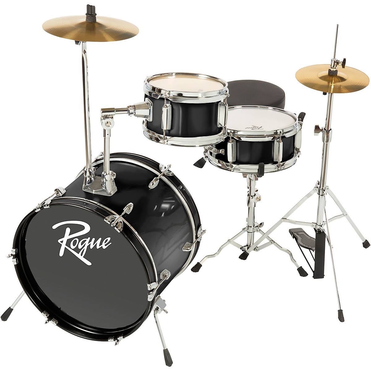 Rogue Lil Kicker 3-Piece Junior Drum Set Black