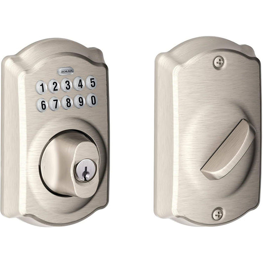 Schlage Electronic Key Pad Deadbolt, Aged Bronze