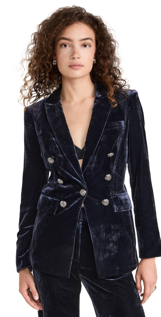 Veronica Beard Women s Gaya Dickey Jacket - Blue - Size 6 - Navy