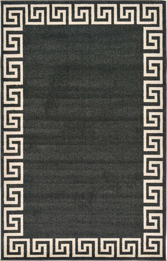 Unique Loom Modern Athens Area Rug - 5 X 8 - Charcoal