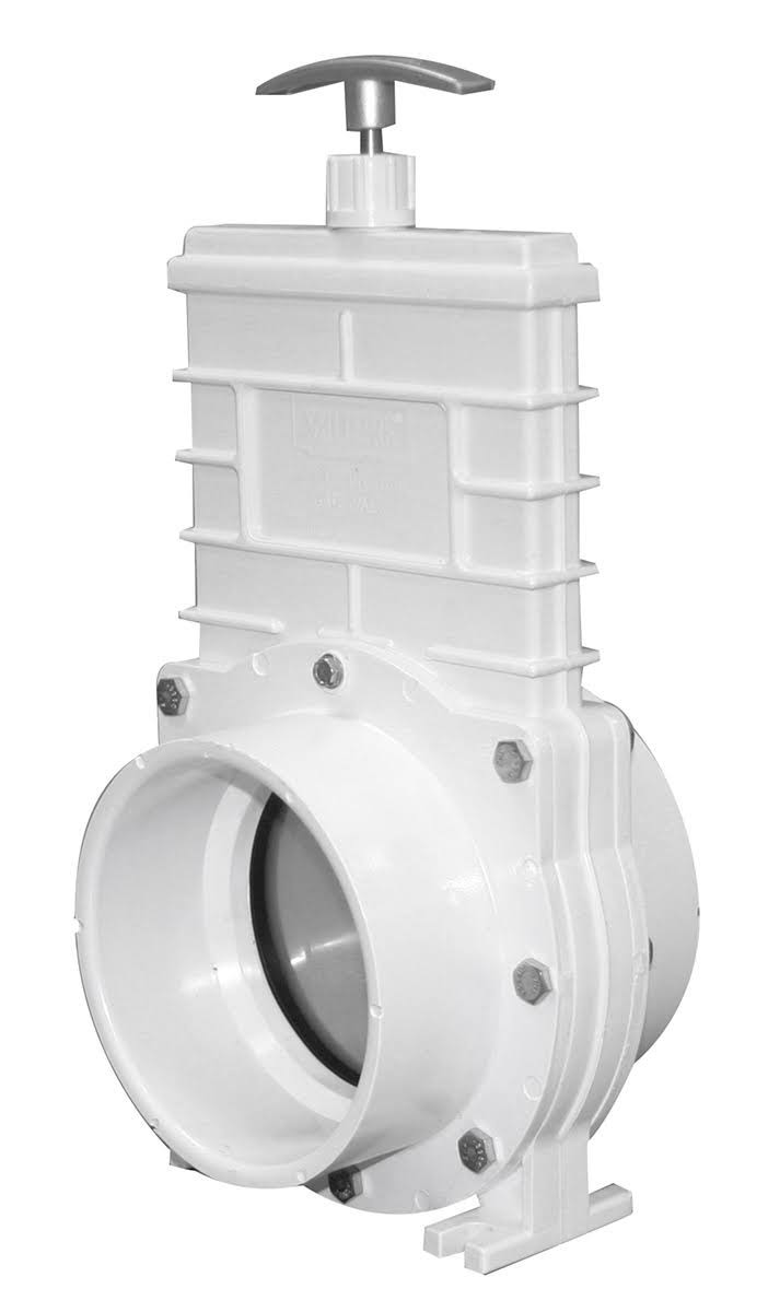 Valterra 6401 Pvc Gate Valve White 4 Slip