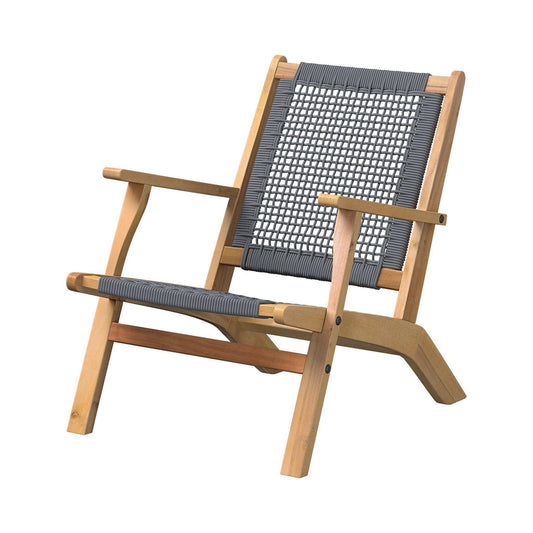 Patio Sense - Vega Natural Stain Outdoor Chair - Gray