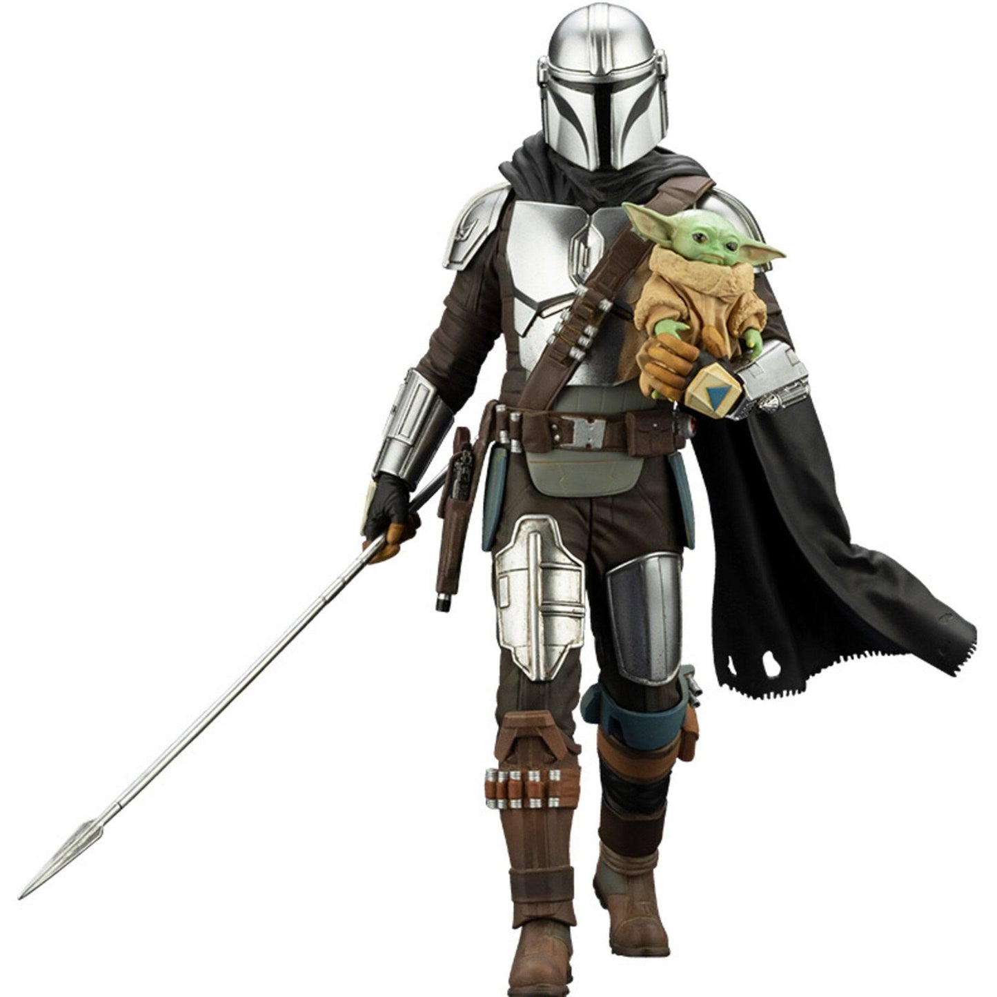 Star Wars: The Mandalorian Artfx+ Mandalorian & Grogu With Beskar Staff