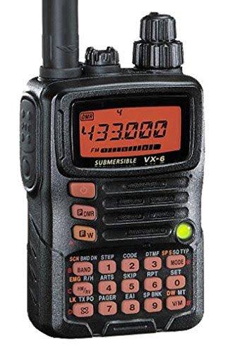 Tri-Band Yaesu Vx-6r Submersible Amateur Ham Radio Transceiver (144/222/440)