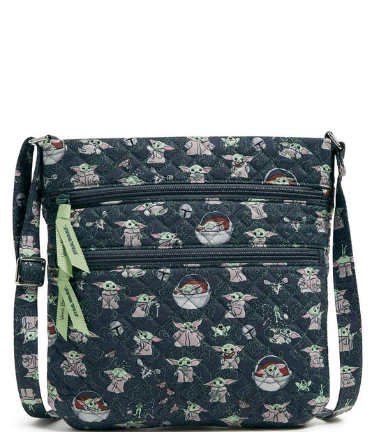 Vera Bradley Star Wars Triple Zip Hipster Crossbody Bag Women In Grogu Medallion