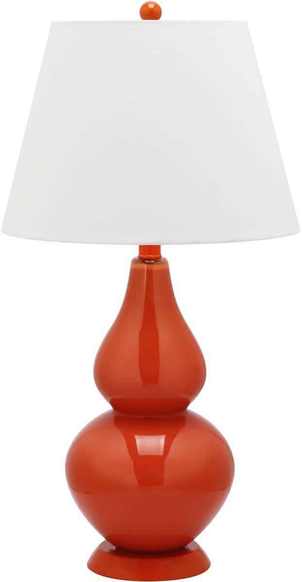 Safavieh Cybil Double Gourd Table Lamp (Set Of 2) | Red |