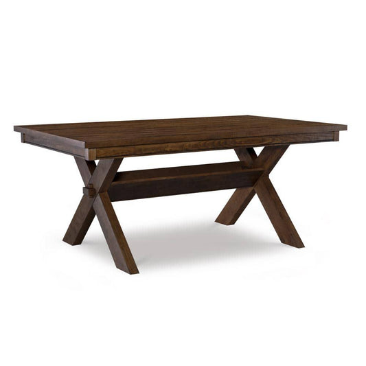 Powell Company Krause Rustic Umber Brown 70L X 42D X 30H Dining Table