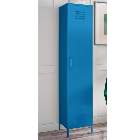 Novogratz Cache Single Metal Locker Storage Cabinet - Blue