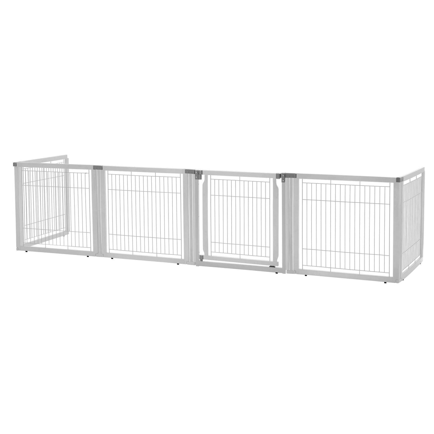 Richell Convertible Elite 6 Panel Pet Gate - Origami White