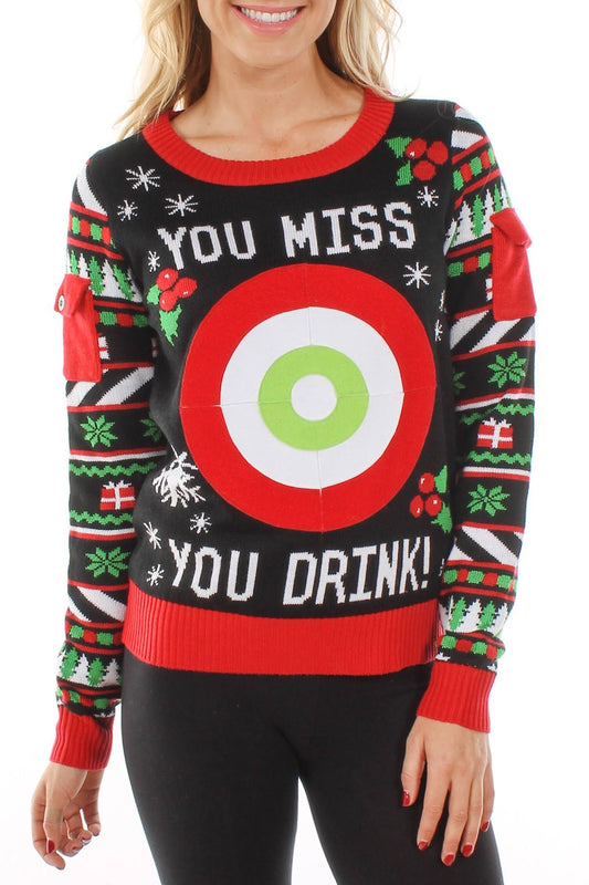 Tipsy Elves Drinking Game Sweater