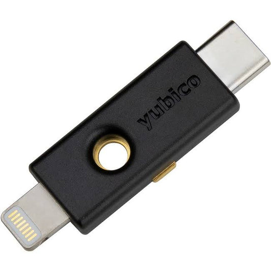 Yubico Yubikey 5ci - Two Factor Authentication Android/Pc/Iphone Security Key, Dual Connectors For Lighting/Usb-C - Fido Certified Usb Password Key