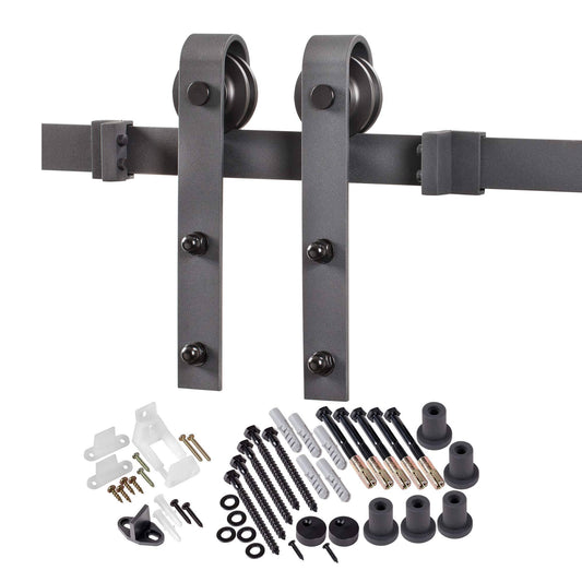 Renin 8115875 Door Barn Hardware Kit - Matte Black