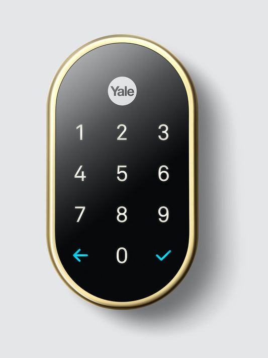 Nest X Yale - Smart Lock Wi-Fi Replacement Deadbolt With App/Keypad/Voice Assistant Access - Satin Nickel