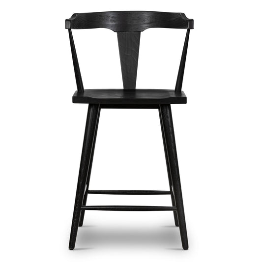 Poly & Bark Enzo Counter Stool In Black