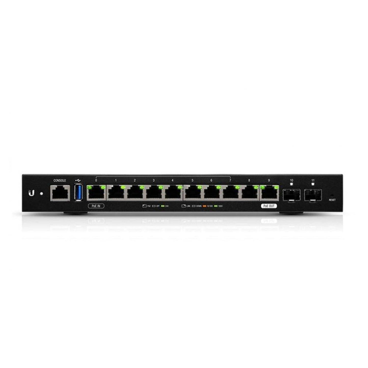 Ubiquiti Networks 12-Port Edgerouter 12 Advanced Network Router With 10x Gigabit Rj45 Routing Ports 2x Gigabit Sfp Ports .With R