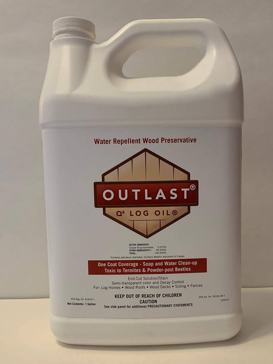 Outlast Q8 Log Oil - 5 Gal - Medium Reddish Brown 04