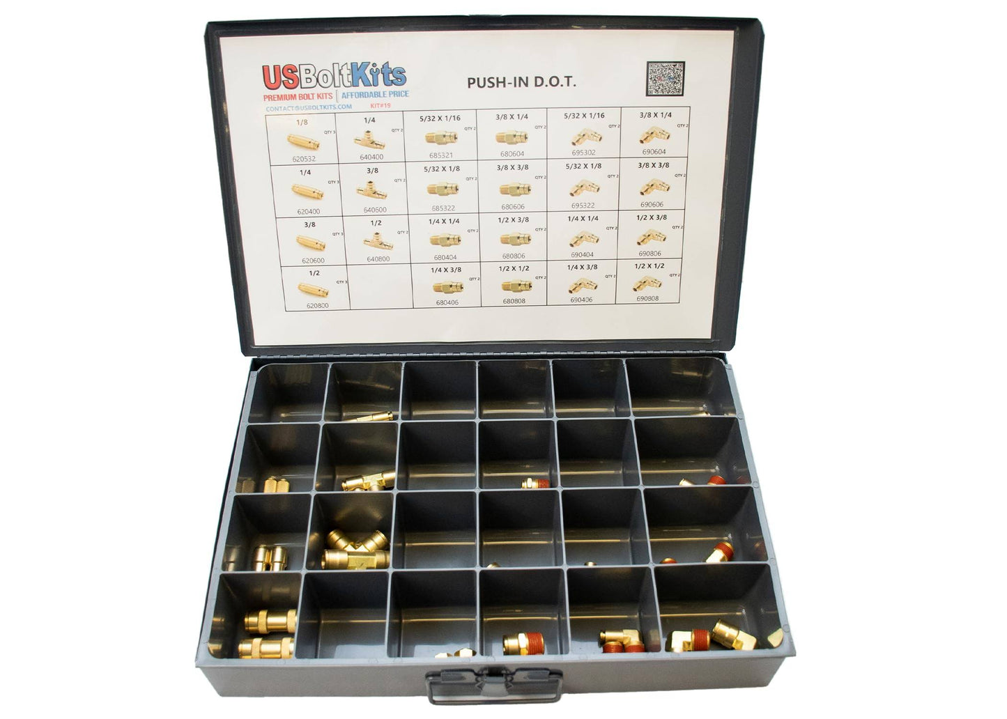 Push-In D.O.T. Brass Fitting Assortment