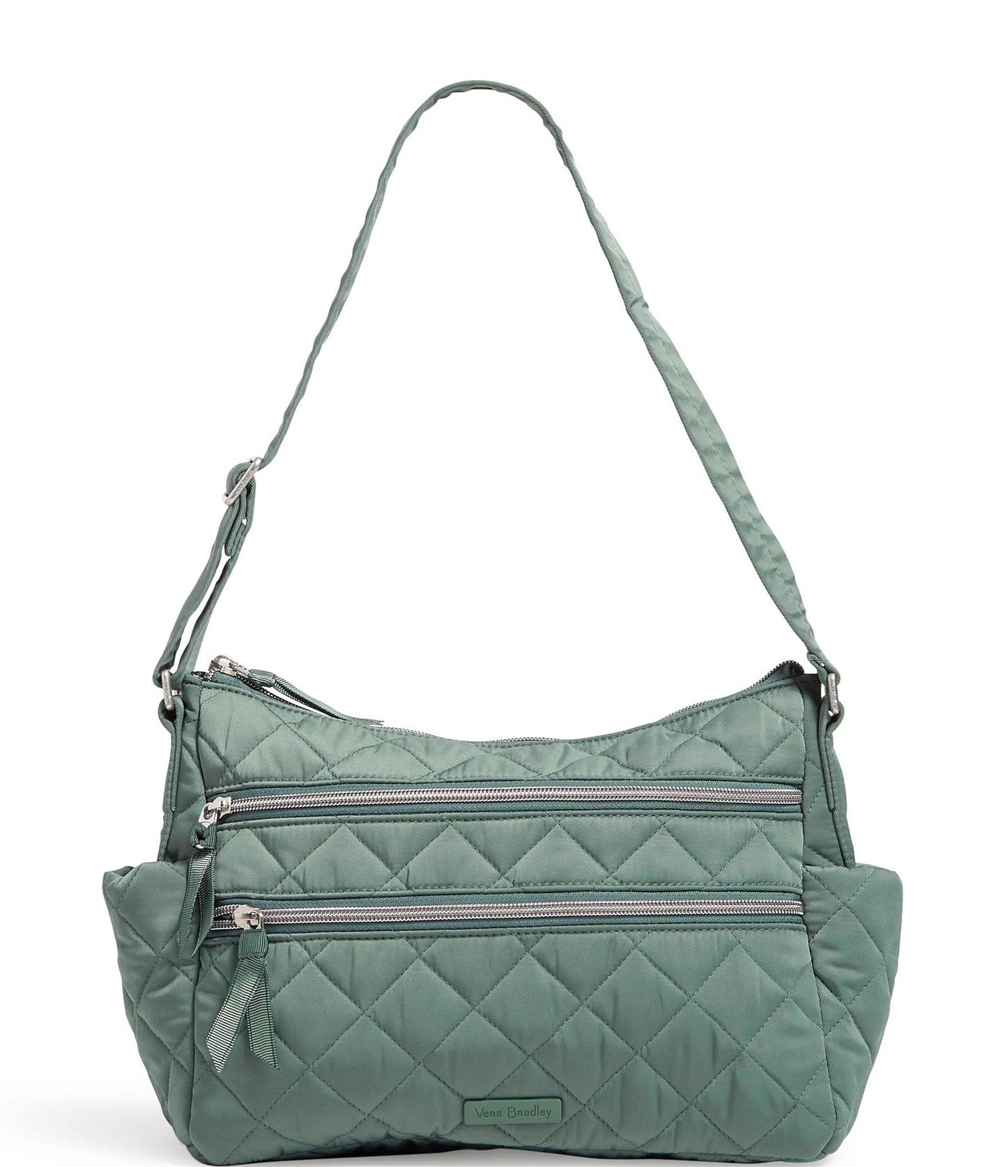 Vera Bradley Triple Zip Shoulder Bag - Olive Leaf