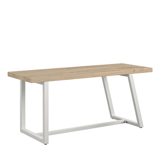 Novogratz Palomino Asymmetrical Entryway Bench - White