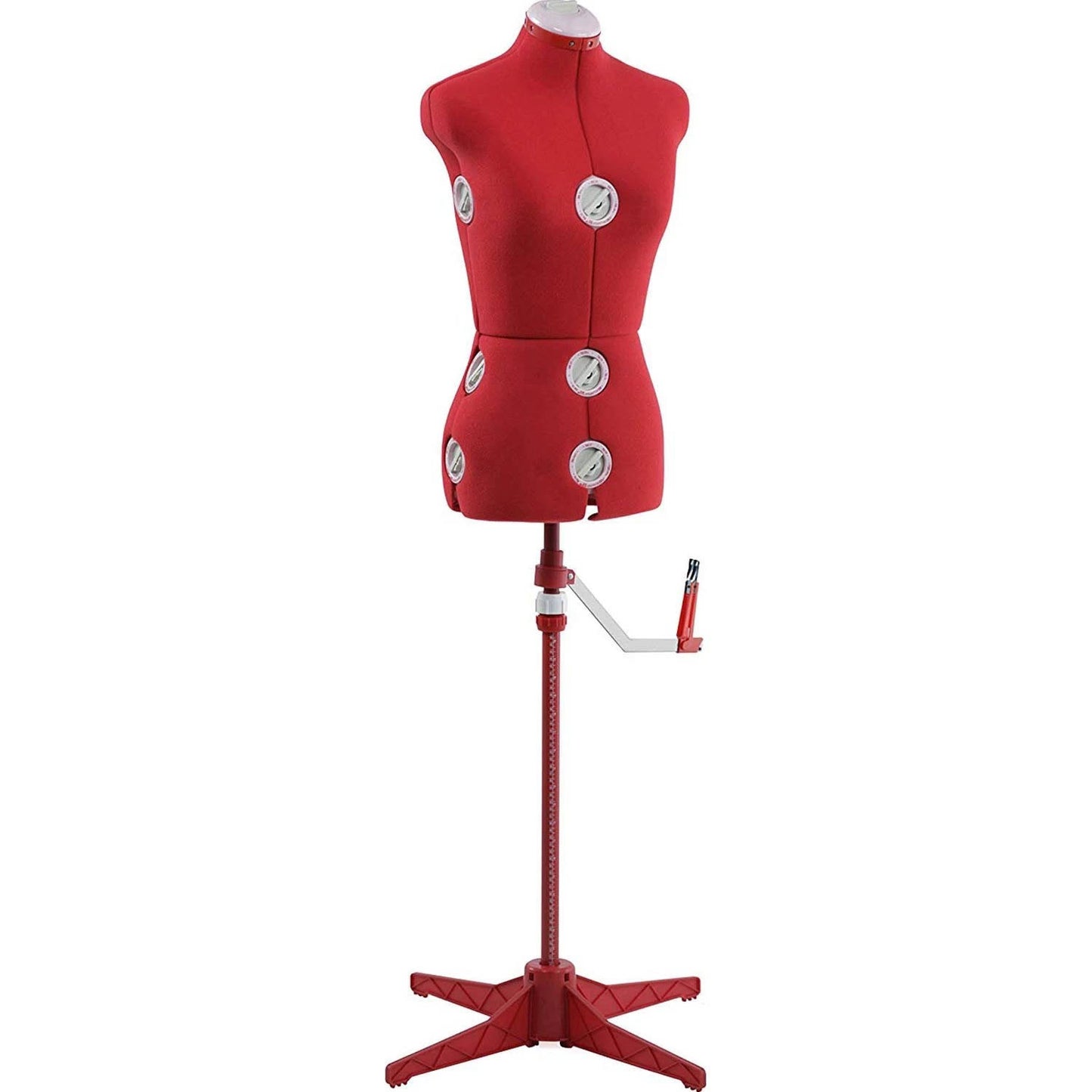 Singer Sewing Df150smrd Adjustable Mannequin Dress Form - Red, Small & Medium