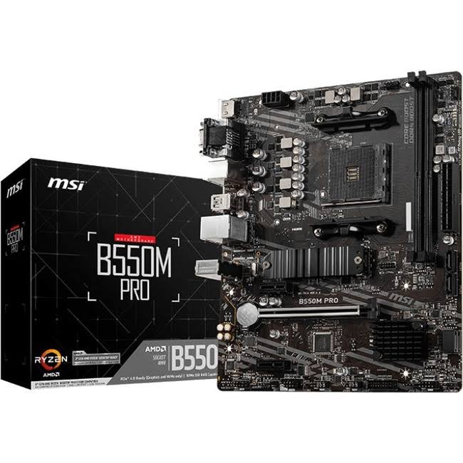 Msi B550m Pro Motherboard Amd B550 Socket Am4 Micro Atx