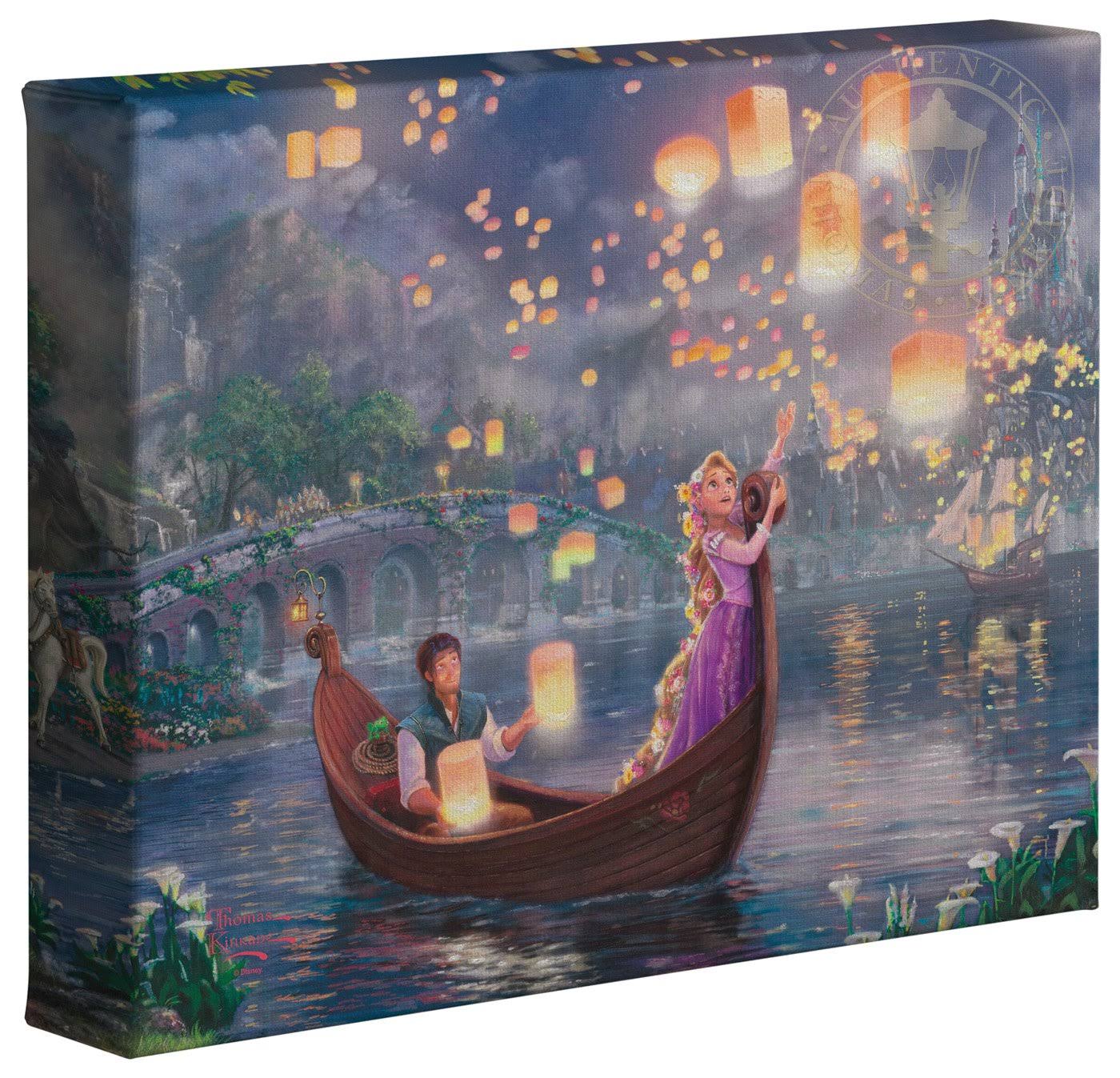 Thomas Kinkade Studios - Disney Tangled - 16 X 31 Gallery Wrapped Canvas