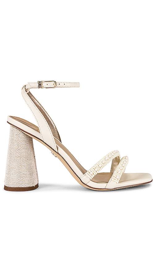 Sam Edelman Women s Kia Beaded Sandals, Ivory, 7.5m, Leather