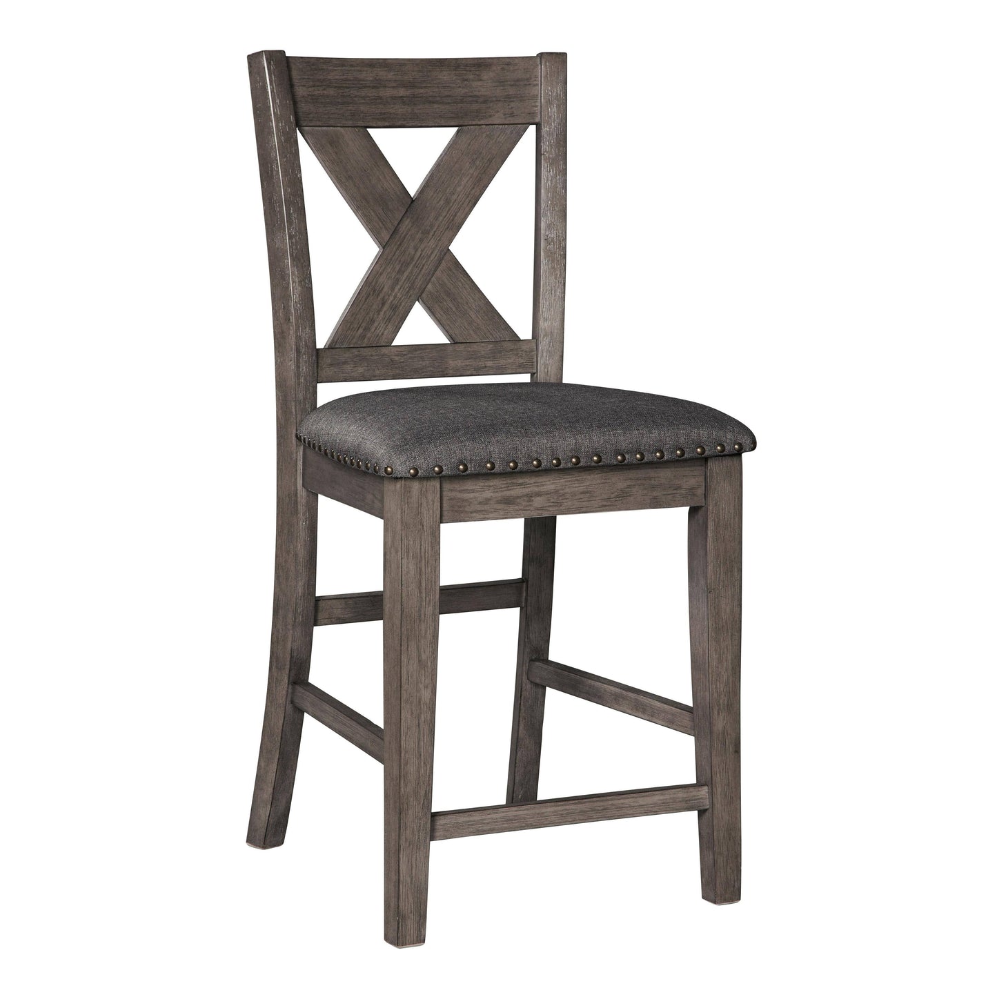 Set Of 2 Caitbrook Upholstered Barstool Dark Gray - Signature Design By Ashley