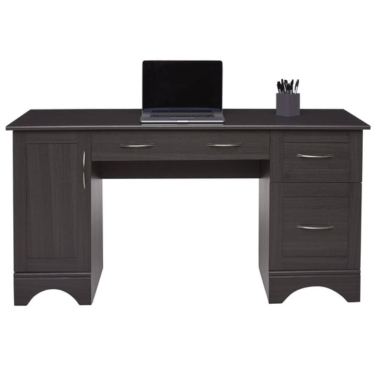 Realspace Pelingo 60W Computer Desk, Dark Gray