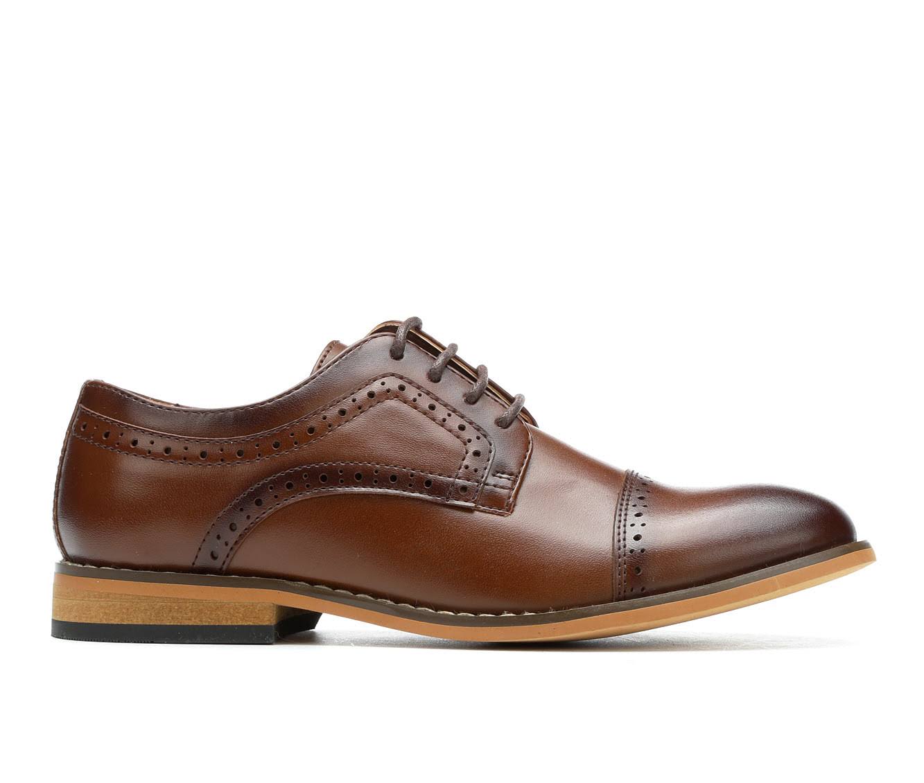 Stacy Adams Shoes Boys Dickinson Cap Toe Oxford Cognac Size 2