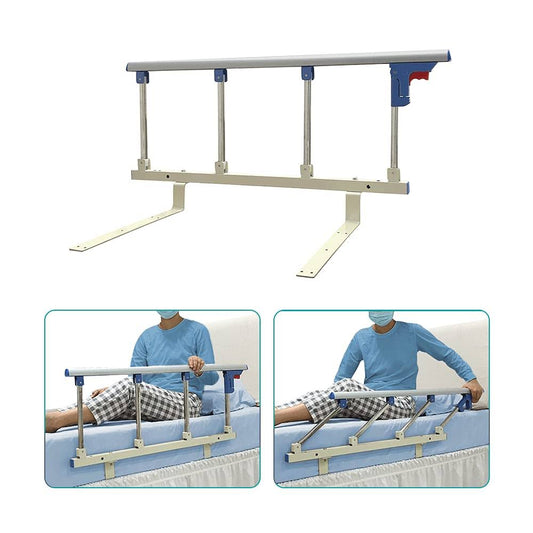 Neaude Bed Rails For Elderly Adults Rail Assist For Seniors Safety Bed Cane Guard Railing Bedrail Bar Collapsible Bed Side Grab Rail For Geriatric Handicap