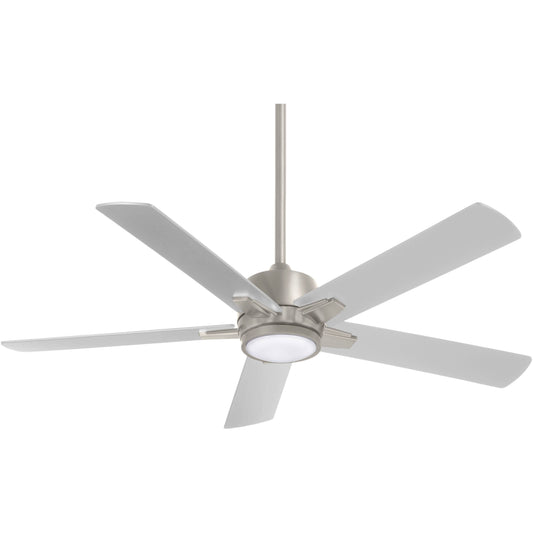 Minka-Aire F619l-Bn Stout 54 Ceiling Fan, Brushed Nickel