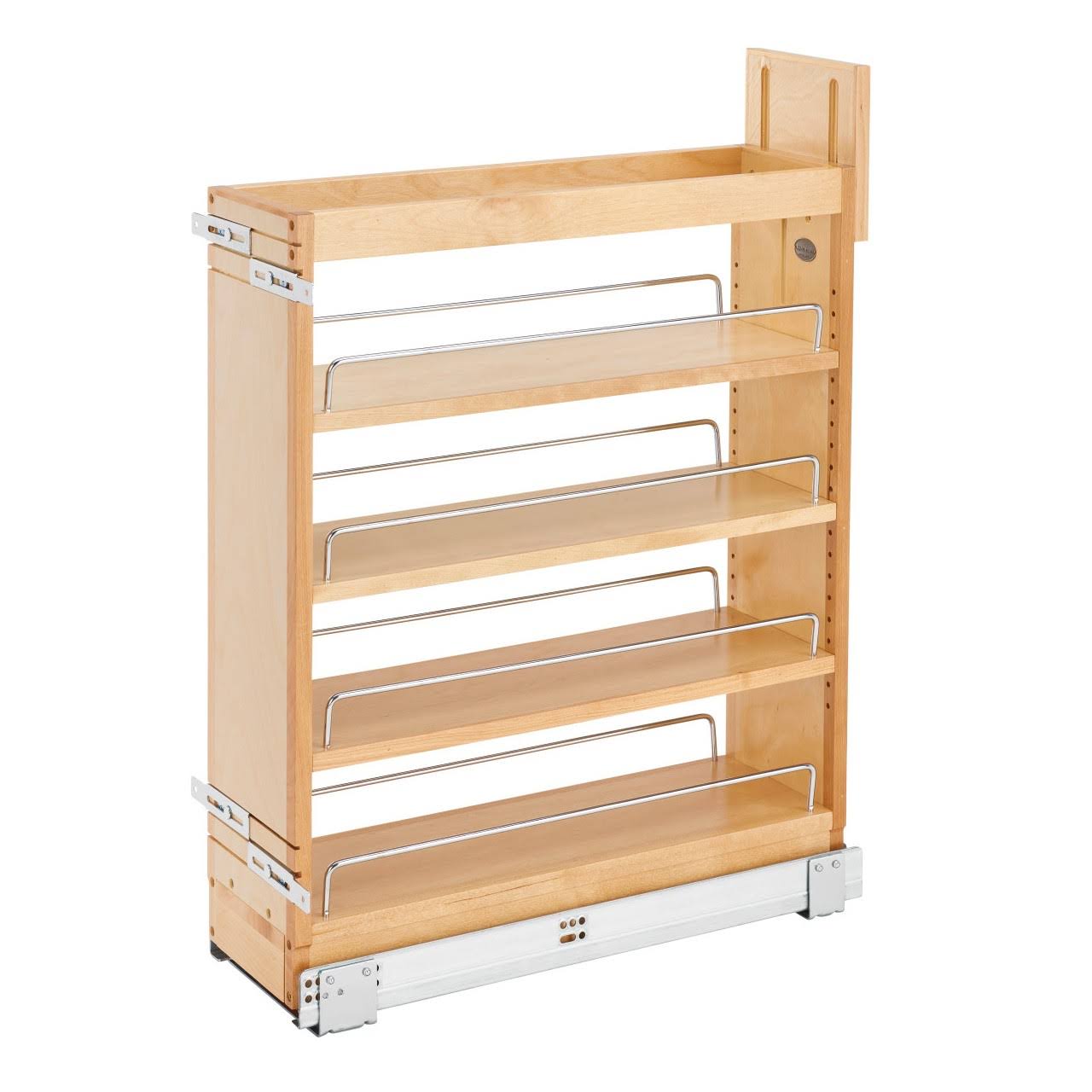 Rev-A-Shelf 448-Bcsc-6c Pull-Out Wood Base Cabinet Organizer With Soft