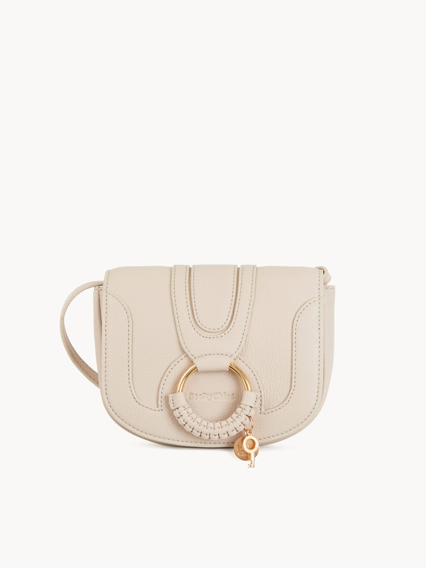 See By Chloé Hana Mini Leather Shoulder Bag Beige