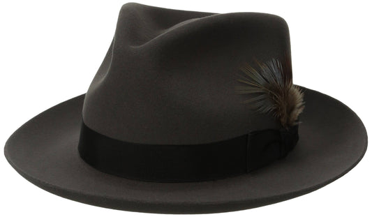 Stetson Chatham Fur Felt Fedora Hat: Size: 7 1/8 Caribou