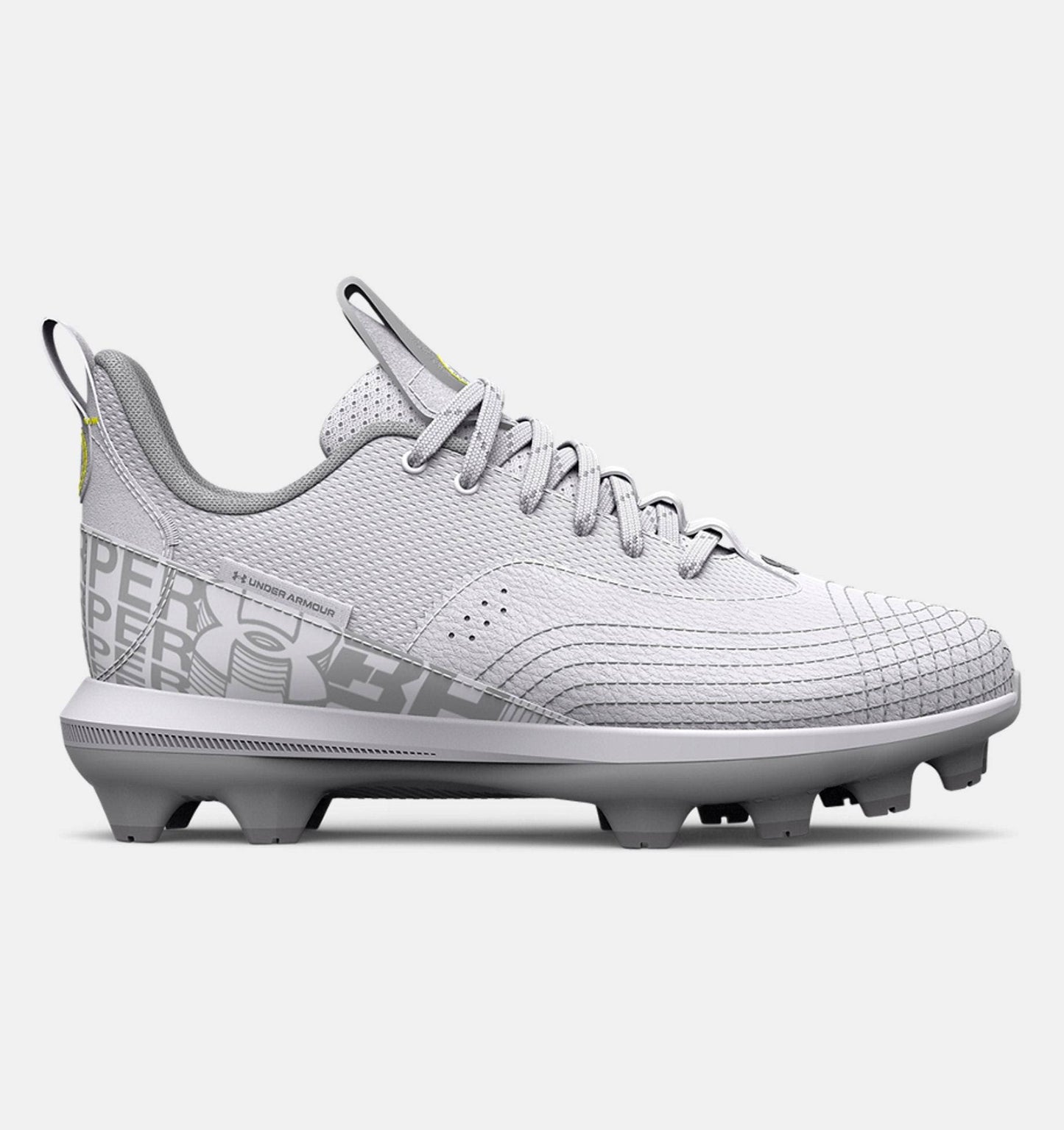 Under Armour Boys Harper 7 Low Jr. Tpu Baseball Cleats - White, 1.5